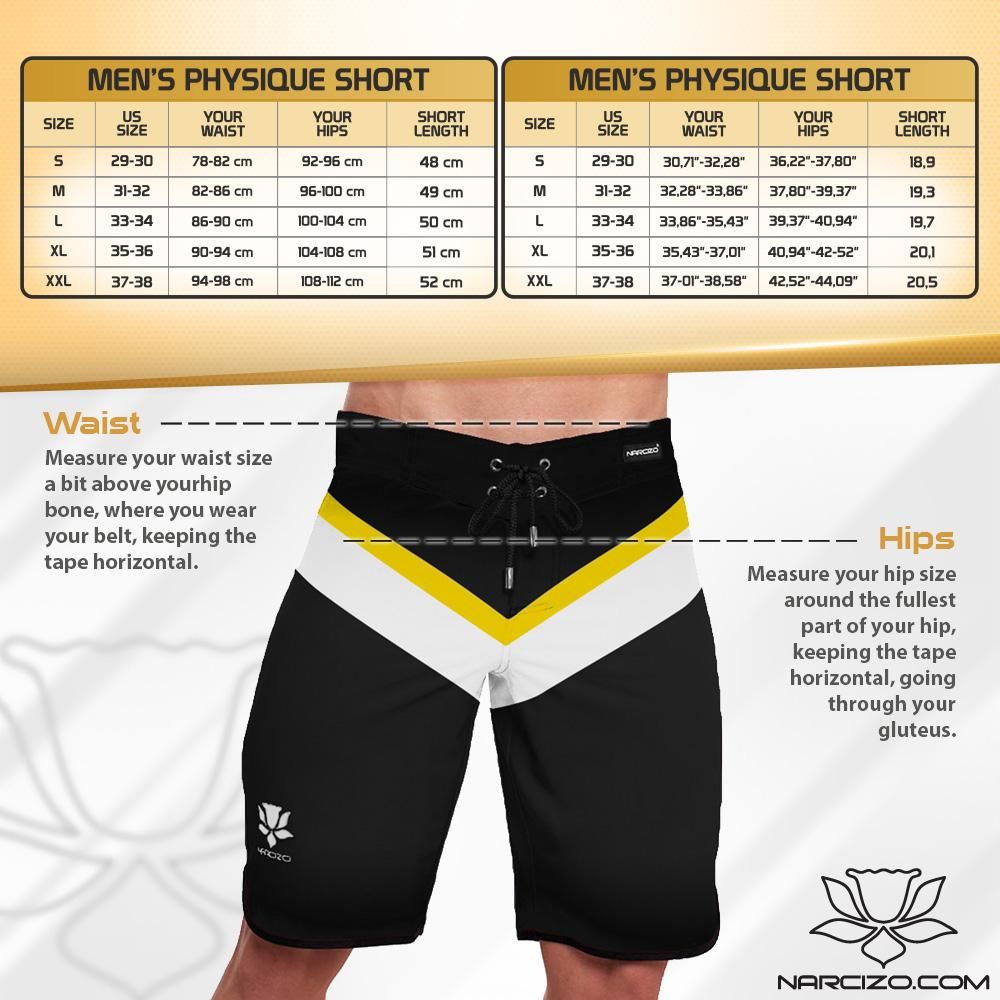 www.narcizo.com - Men's Physique Competition Shorts