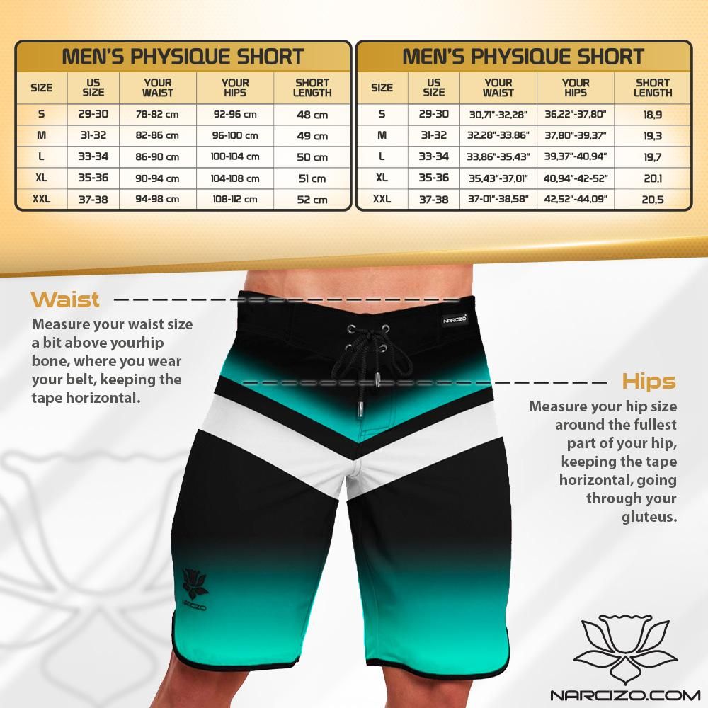 www.narcizo.com - Men's Physique Competition Shorts