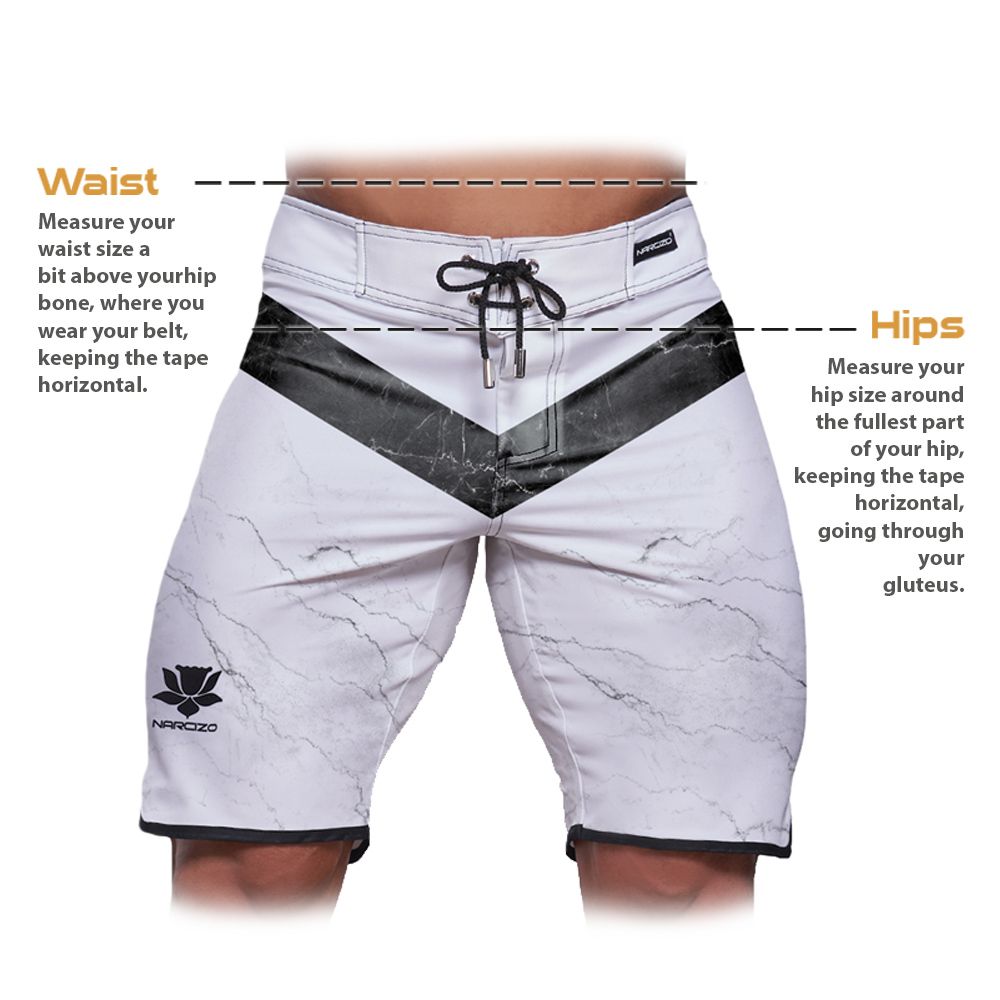 www.narcizo.com - Narcizo White Marble Design Men's Physique Board